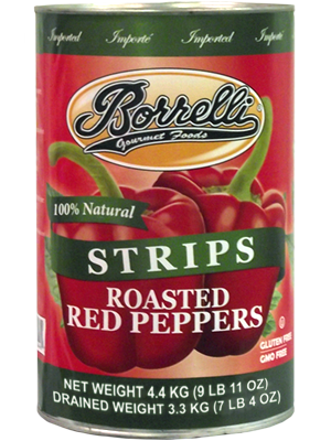 4kg Bulk Roasted Red Pepper Strips